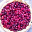 Chocoladetaart met cranberries